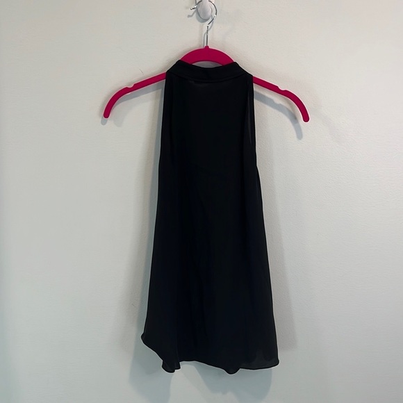 A.L.C. “Ivy” black silk tie neck top shirt blouse 2 - Picture 4 of 4